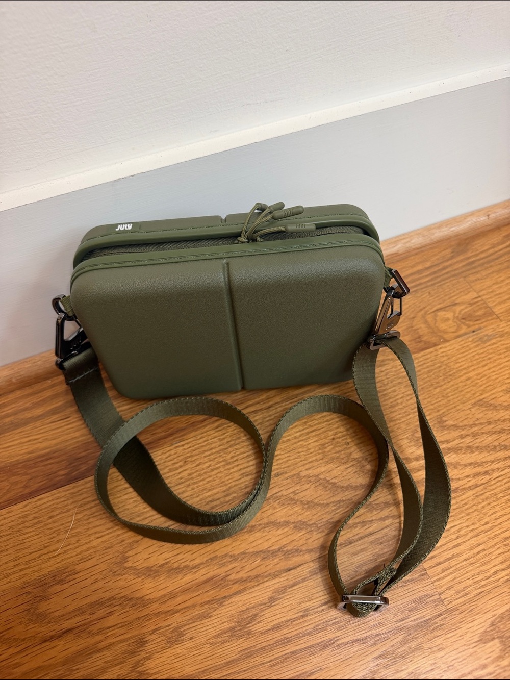 July Carry Me Crossbody Hardshell Lightweight Olive Green Bag - Travel, Chic